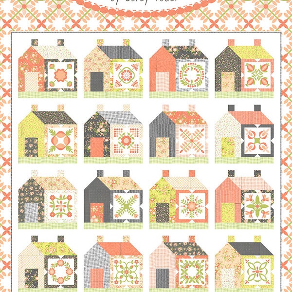 Friendly Neighbor Quilt Pattern by Corey Yoder for Moda Fabrics. Coriander Quilts CQ 168