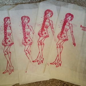 Happy Birthday Sassy Pants. Glassine Gift  Bags For Treats, Gift Certificates, Tickets