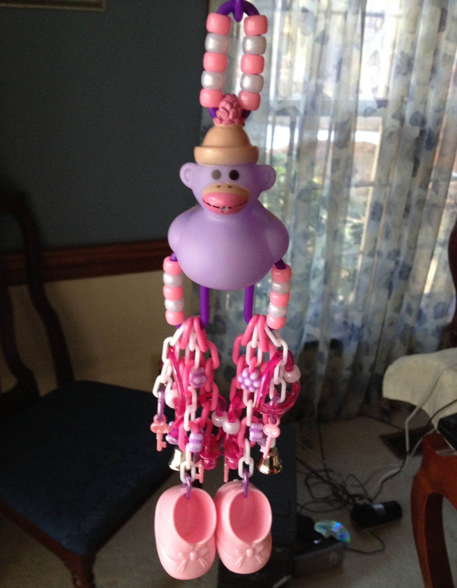 Sock Monkey Duck Hanging Sugar Glider Foraging Toy Etsy