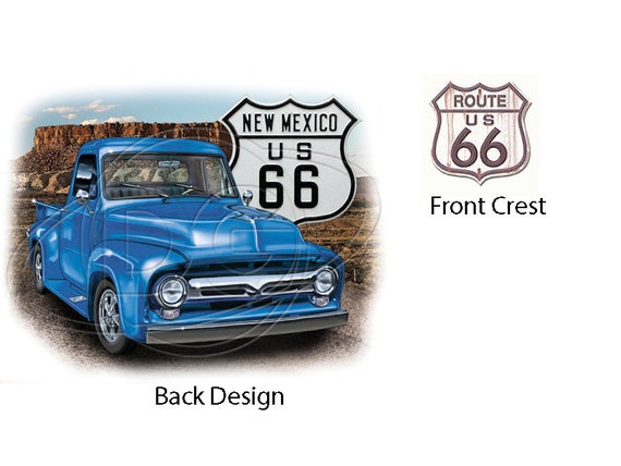 50s Ford Truck >> Classic 50 S Ford Pickup Truck Blue Truck New Mexico Route 66 Sign New T Shirt 50s Ford Truck >> Classic 50 S Ford Pickup Truck Blue Truck New Mexico Route 66 Sign New T Shirt
