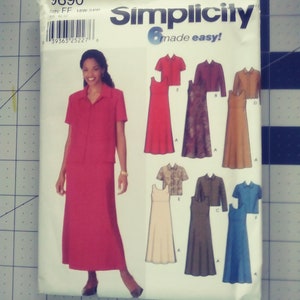 Simplicity 9890 Women&#39;s Jacket and Pullover Dress or Jumper