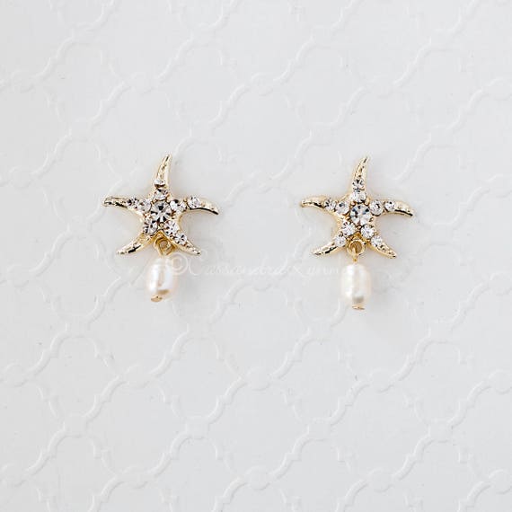 Beach wedding earrings discount