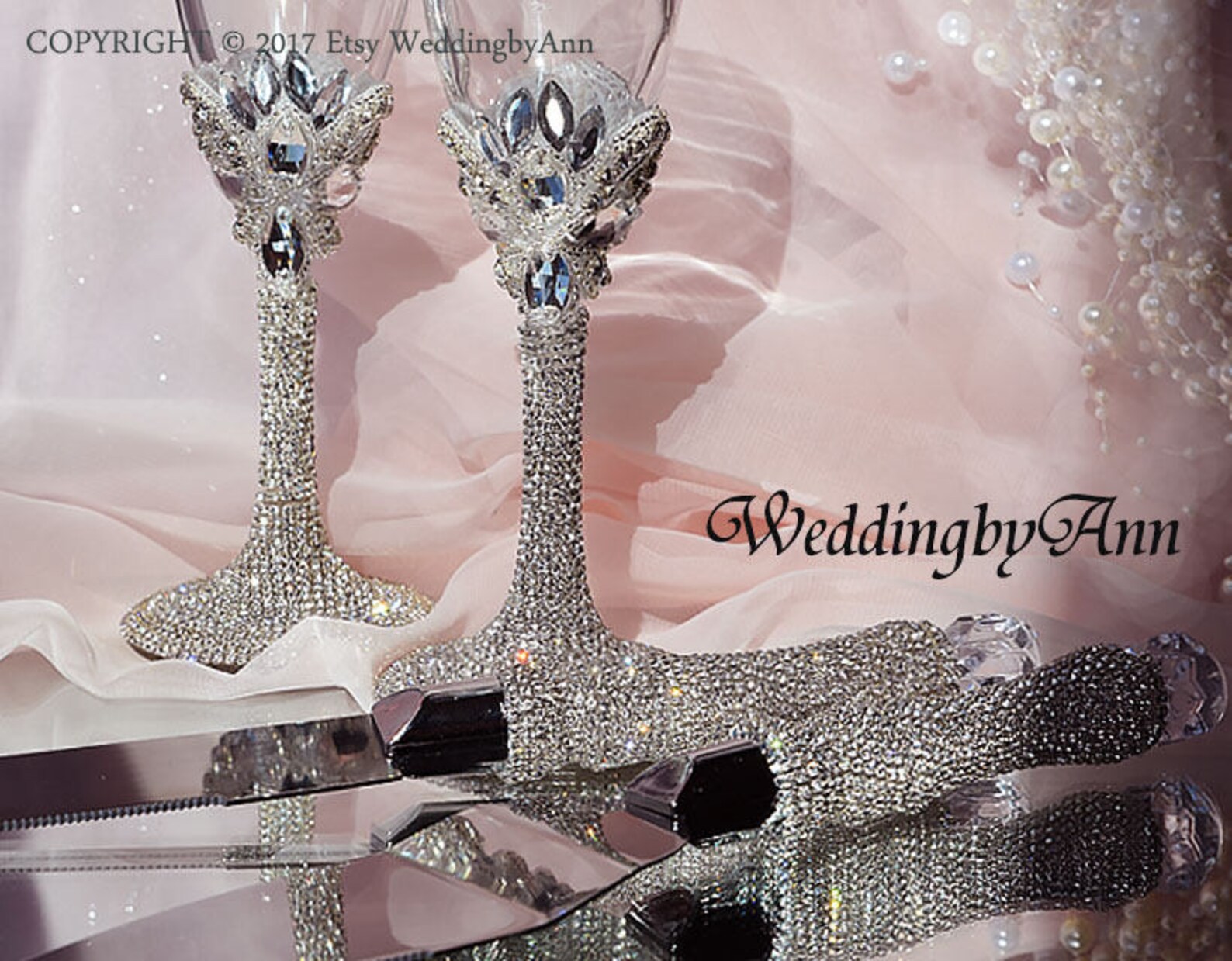 Silver Wedding Cake Serving Set Wedding Cake Server Set Etsy