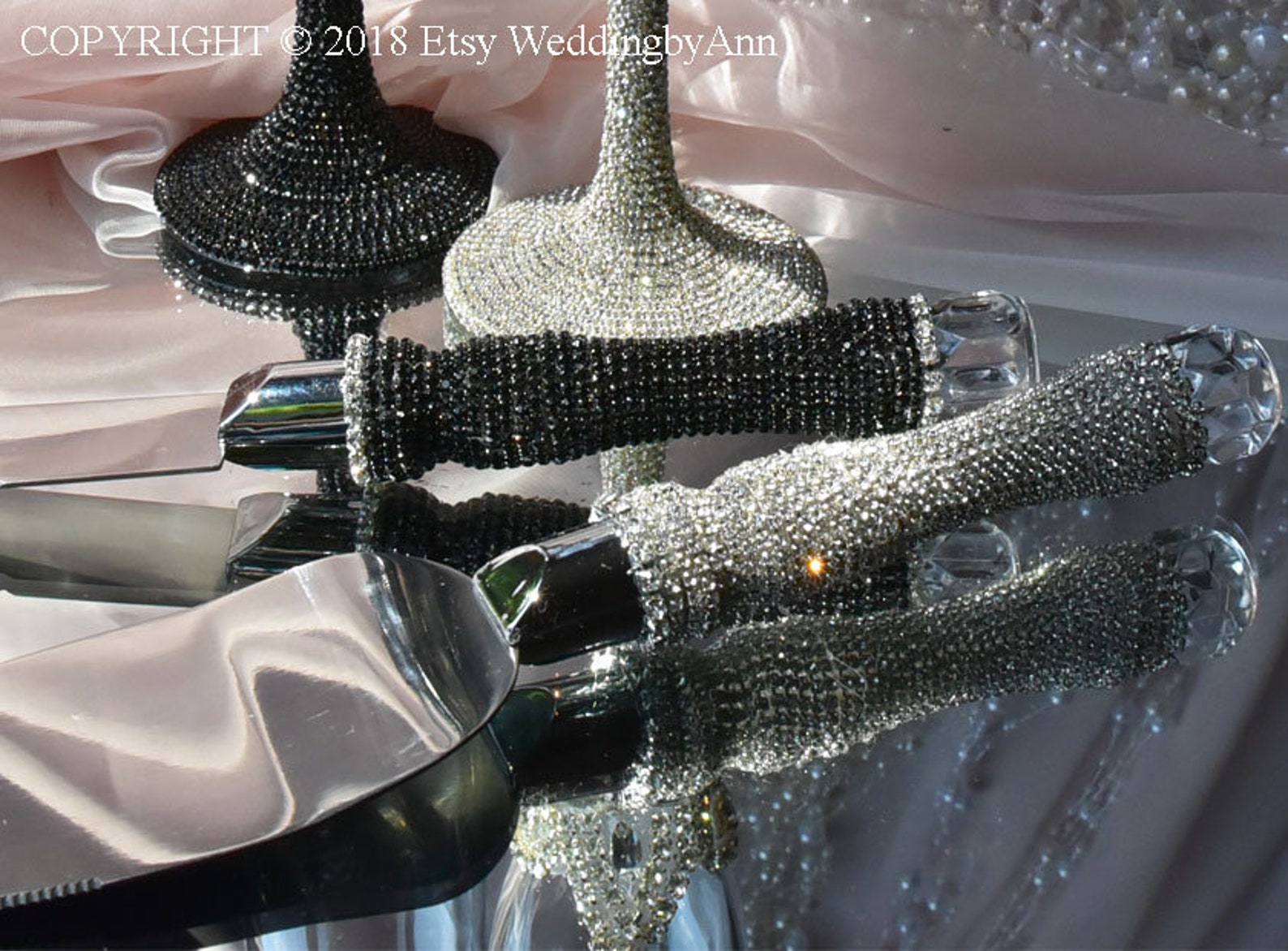 Silver Wedding Cake Serving Set Wedding Cake Server Set Etsy