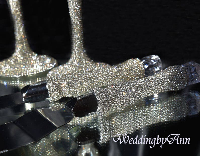 Silver Wedding Cake Serving Set Wedding Cake Server Set Etsy