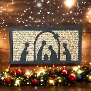 Stojak i rama na tekst piosenki - God Rest Ye Merry Gentlemen - TYLKO PLIK CYFROWY