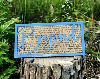 Song Lyric Stand and Frame - Beyond - DIGITAL FILE ONLY