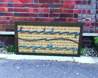 Song Lyric Stand and Frame - Building a Mystery - DIGITAL FILE ONLY