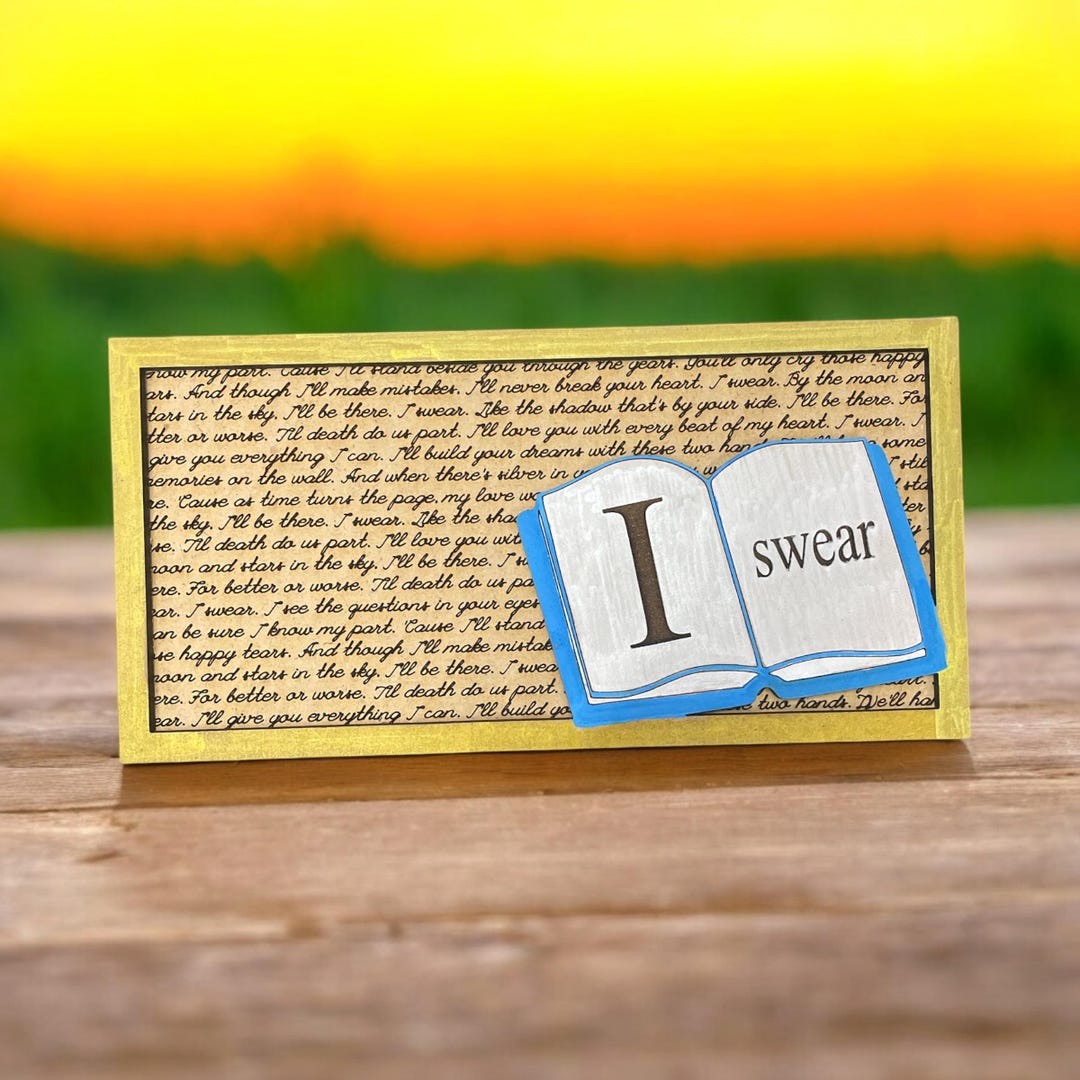 Song Lyric Stand and Frame - I Swear - DIGITAL FILE ONLY - Etsy