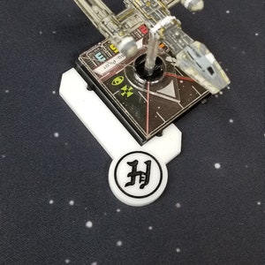 Ship marker templates (2) for X-wing 2.0