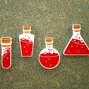Potion Tokens (5) for use with D&D 5e
