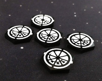 Fuse Markers (5) for use with X-wing Miniatures Game