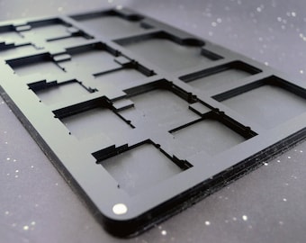 All Acrylic Tournament tray for use with X-wing Miniatures Game (Matte Black)