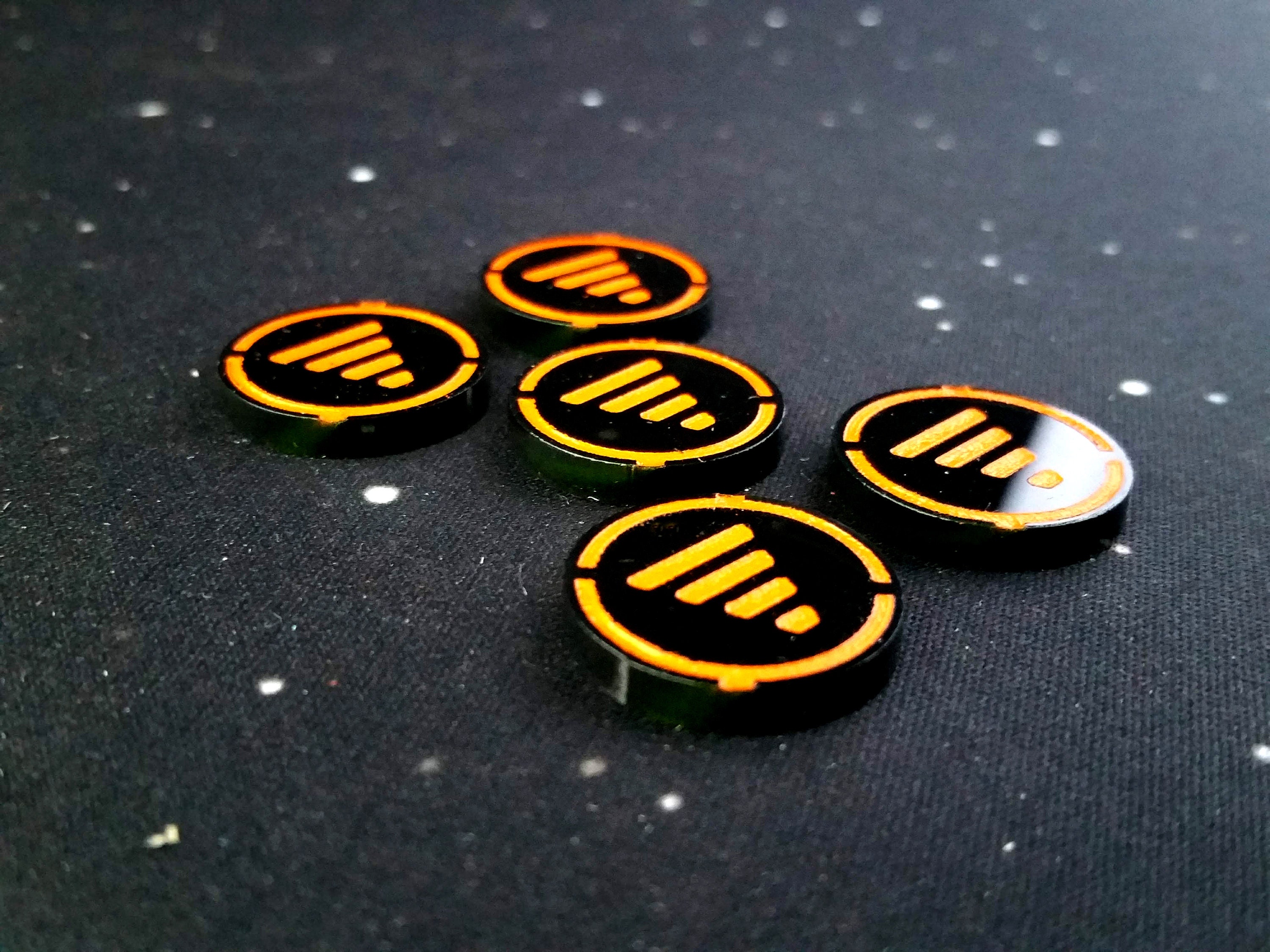 Star Wars X-Wing 2.0 Game Tractor Tokens x6 