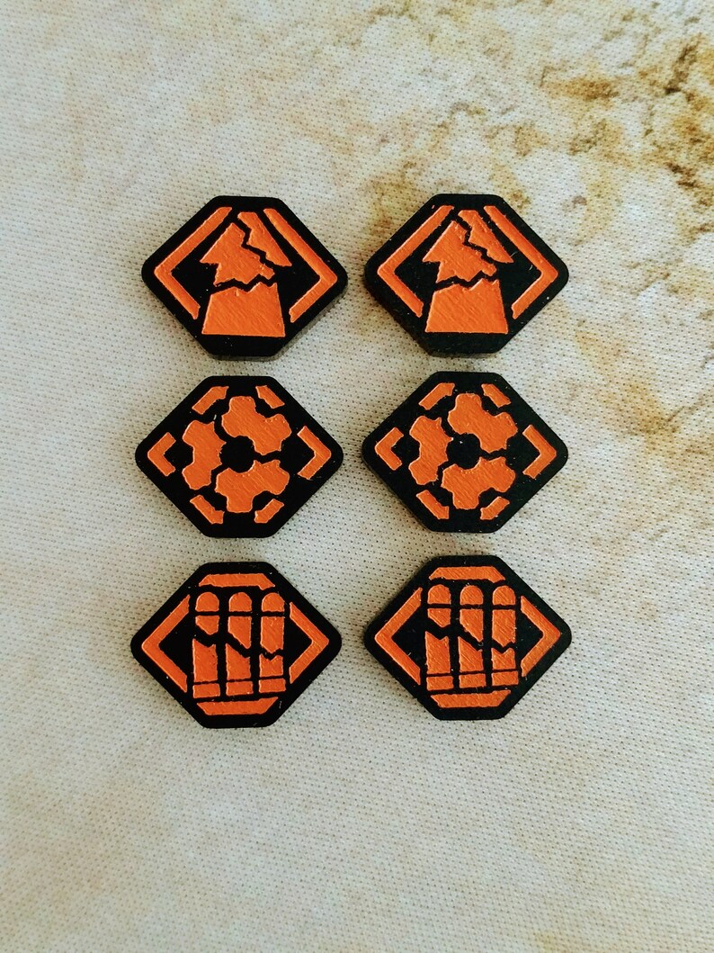 Vehicle Damage Tokens for Use With Star Wars Legion Etsy