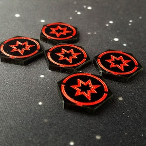 Critical Hit Tokens (5) for use with X-wing Miniatures Game 2.0