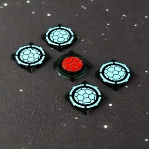 Double-sided Shield tokens for use with X-wing 2.0