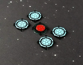 Double-sided Shield tokens for use with X-wing 2.0