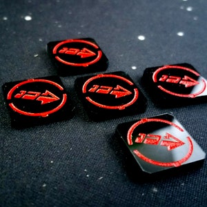 Strain Tokens (5) for use with X-wing 2.0