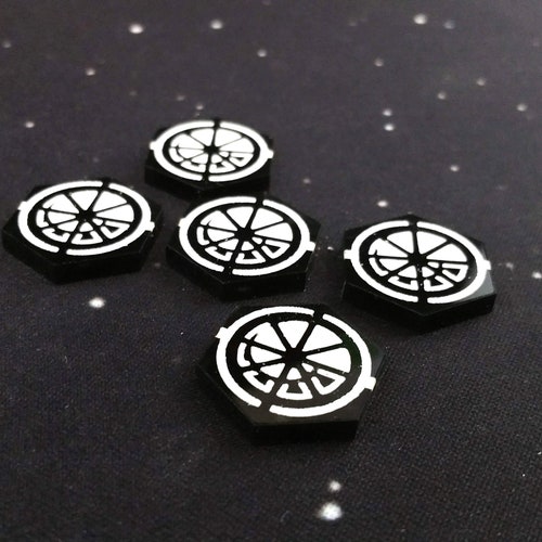 Passive Sensors Tokens 5 for Use With Xwing Miniatures 2.0 Etsy
