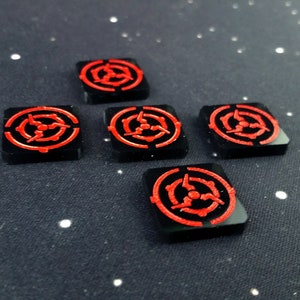 Ion Tokens (5) for use with X-wing Miniatures Game 2.0