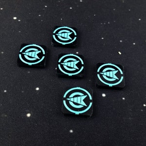 Cloak Tokens (5) for use with X-wing Miniatures game 2.0