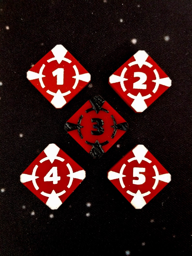 Doublesided Target Lock Tokens for Use With Xwing 2.0 Etsy