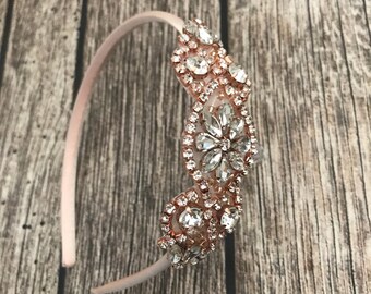 rose gold baby headband