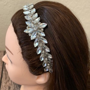 Rhinestone headband, dressy headband, flower girl headband, wedding headband, formal headband, formal headband, baby headband,