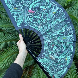 Secret Garden hand fan