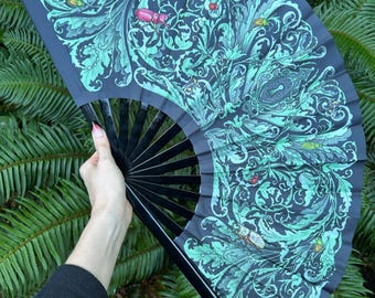 Secret Garden hand fan