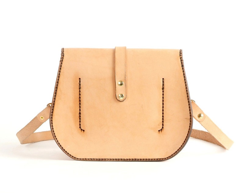 Wool Lined Saddlebag Cross Body Handcrafted in Portland Bless Leather Day Purse Hand stitched Oregon