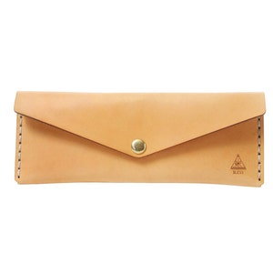 Monedero largo de cuero / embrague de sobre / cartera de mujer / monedero / hecho a mano en Portland, Oregón