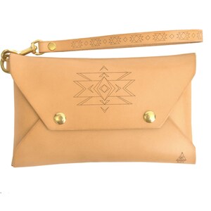 Leather Envelope Clutch / Leather Purse / Minimalist Clutch Purse / Handcrafted in Portland, Oregon.