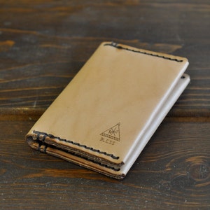 Cartera Bifold de Cuero / Portatarjetas / Hecho a mano en Portland, Oregón