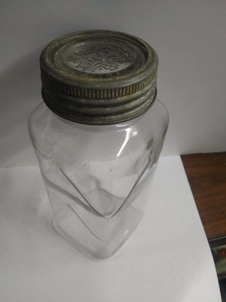 Vintage Blue Ribbon Vacuum Packed Coffee jar Etsy