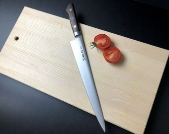 ARITSUGU Carbon Steel Sujjibiki Japanese Chef Slicer Knife 270 mm 10.62" AT087s Engraved Name Saya Cover