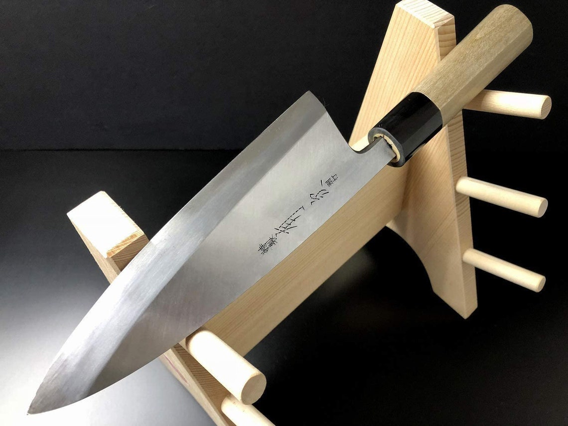 Japanese Chef's Knife ARITSUGU Deba Blue Steel 195 Mm Etsy