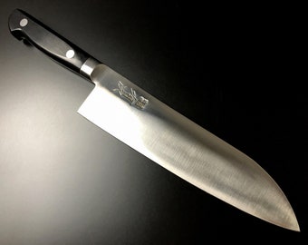 Japan Knife Aritsugu Chef Knife Santoku Knife Sword Gift Carbon Steel 180 mm 7.08&quot;  Personalize Name
