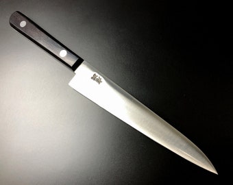 Japan Knife Aritsugu Chef Knife Petty Knife Sushi Knife Japan Kitchen Knife Japanese Knife Saya Japan Sword Gift Carbon Steel 120 mm 4.72&quot;