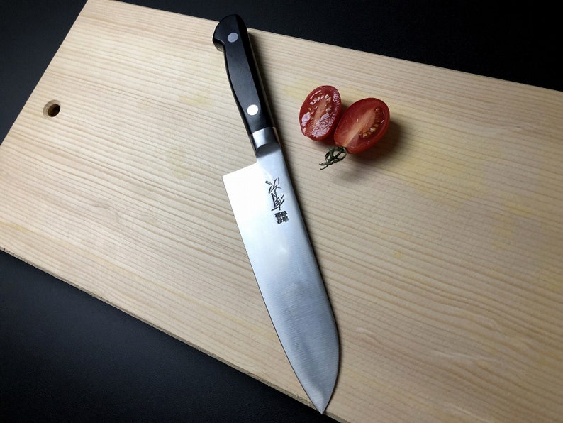 Japanese Chef's Knife ARITSUGU Santoku Alloy Carbon Steel Etsy