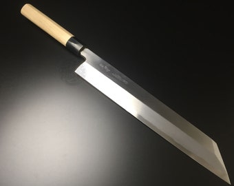 Japanese Chef Knife Aritsugu Kiritsuke Betsuuchi  300 mm 12" Blue Steel Personalized Name Gift