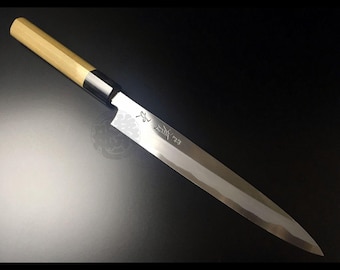 Japanese Chef Knife Aritsugu Yanagi Special 210 mm 8&quot; White Steel Personalized Name Gift