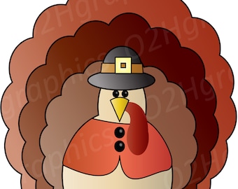 Thanksgiving Clipart, Türkei Clipart, Vektor Clipart, Vogel Clipart, Digital Scrapbooking, Grafik Kunstwerk, PNG, Jpeg, SVG, Digitale Clipart