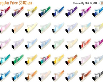 Athletic Shoe Rainbow, Sneaker Clip Art, Vector Clipart, Digital Scrapbooking, Graphic Artwork, PNG & Jpeg, Digital Clipart, C