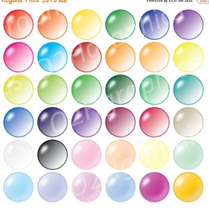 Bubbles Clipart, Soap Bubbles Clip Art, Vector Clipart, Digital Scrapbooking, Graphic Artwork, PNG & Jpeg, Digital Clipart, Com