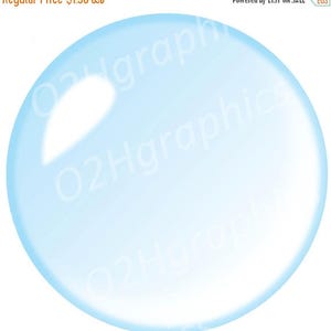 Blue Bubble Clipart, Soap Clipart, Vector Clipart, Digital Scrapbooking, Graphic Artwork, PNG, Jpeg, SVG, Digital Clipart, Uso comercial