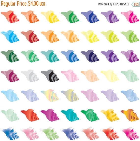 PNG /& Jpeg NOV 20/% SALE Seashell Clipart Graphic Artwork Digital Clipart Ocean Clip Art Vector Clipart Digital Scrapbooking Commercia