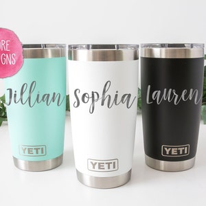 Personalized Travel Mug, Bridesmaid Gift, Personalized Coffee Mug, Custom Mug, Tumbler, Mugs With Sayings, Girlfriend Gift, YT100 image 1