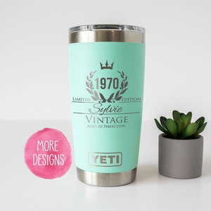 Birthday Gift, 50th Birthday, Established Birthday, Custom Year, Tumbler, Birthday Gift for Her, Birthday Gift for Him YT112